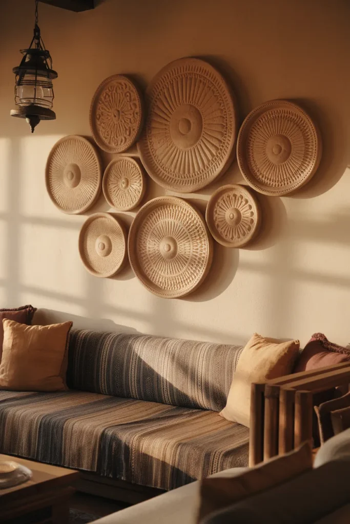 Clay Wall Medallions for Boho Spaces
