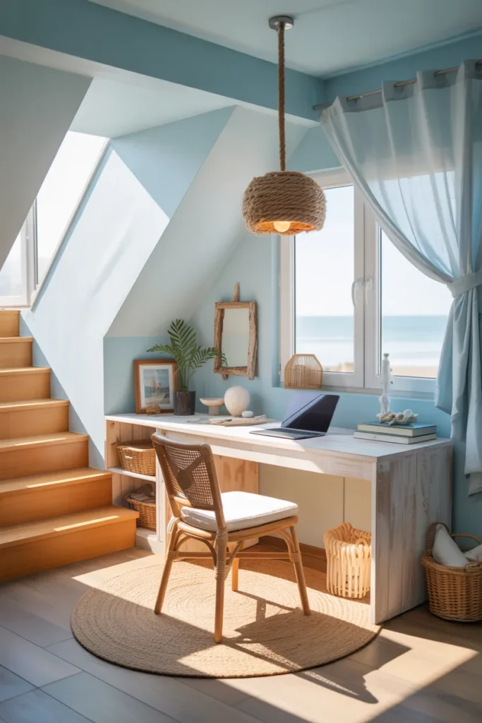 Coastal Breeze Attic Office
