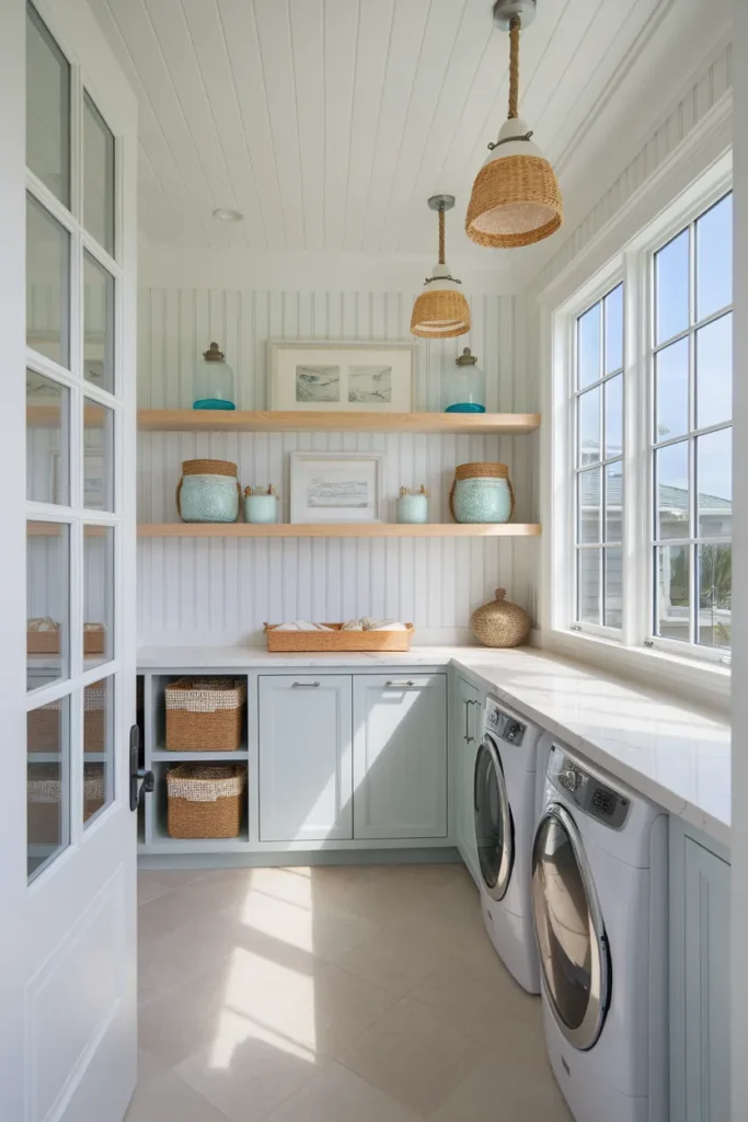 Coastal Breeze Laundry Mudroom Combo