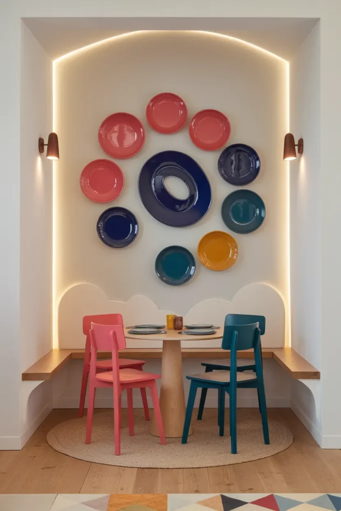 Color-Pop Statement Wall