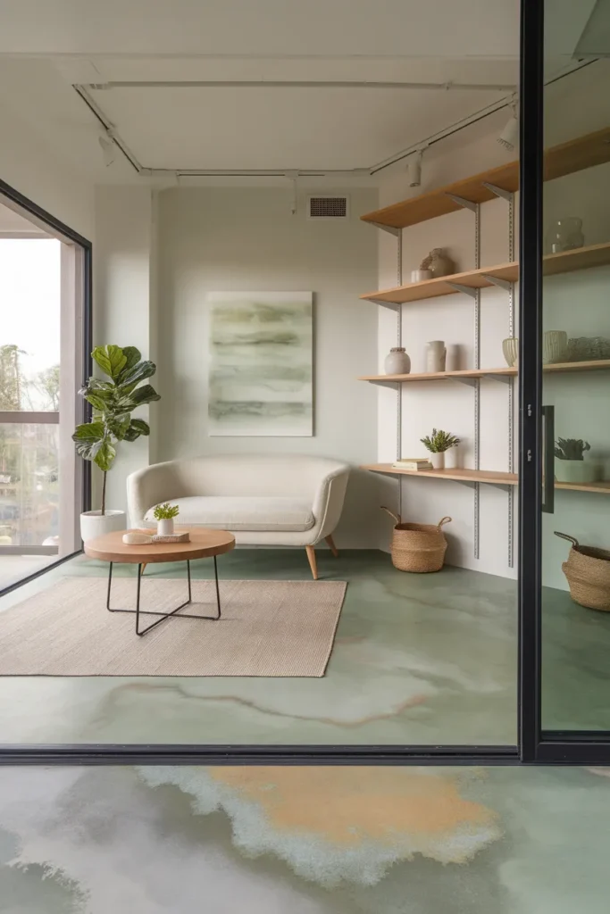 Colored Concrete Floors for a Custom Touch