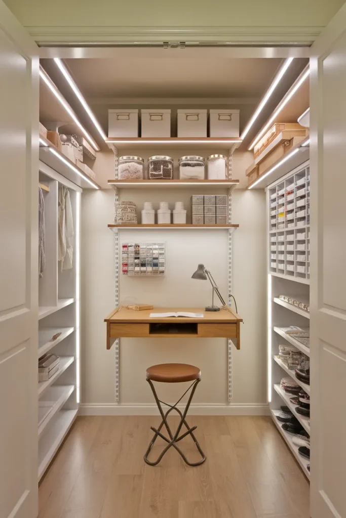 Compact Closet Sewing Studio