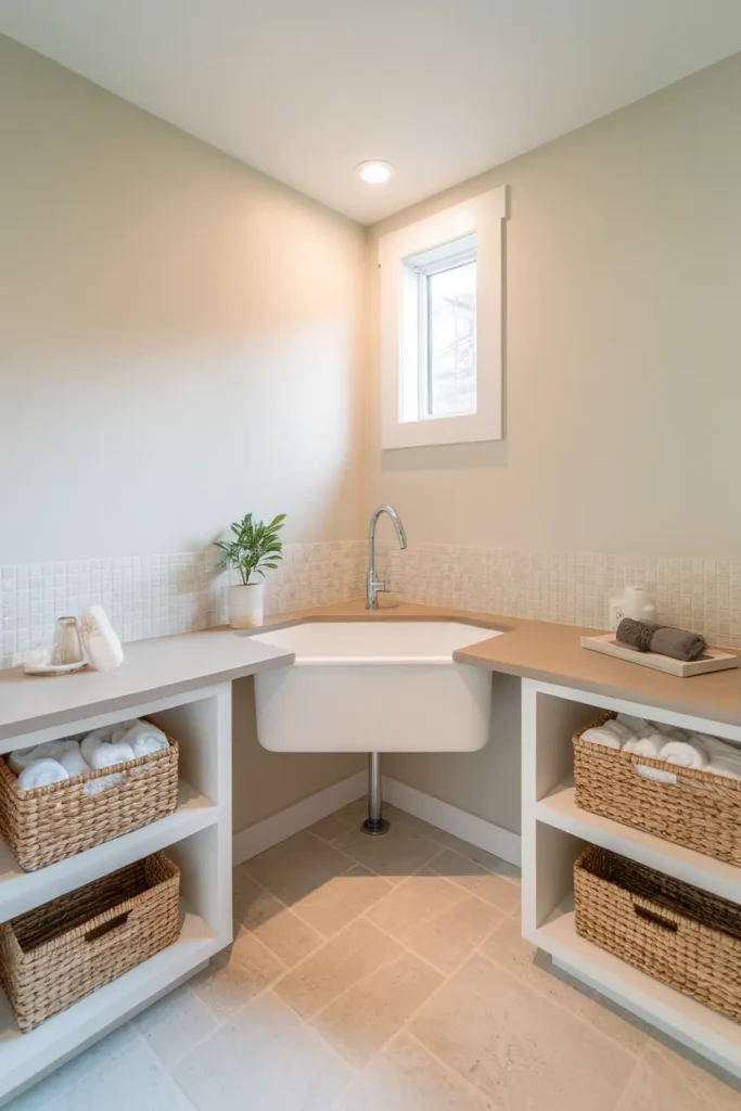 Compact Corner Sink Solution