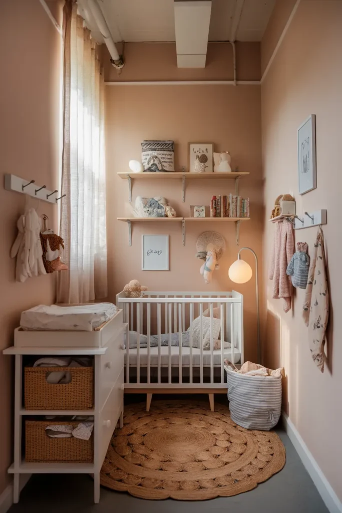 Compact Crib and Vertical Storage