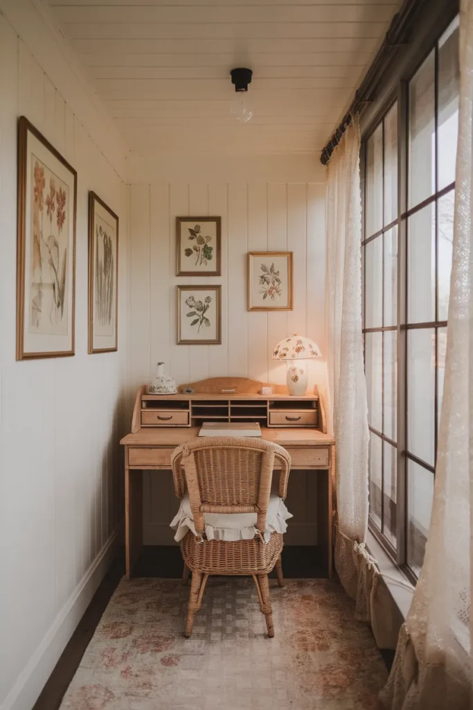 Cozy Cottage Writing Nook