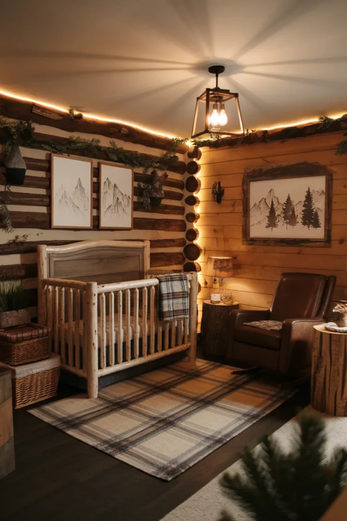 Cozy Woodland Cabin Nursery