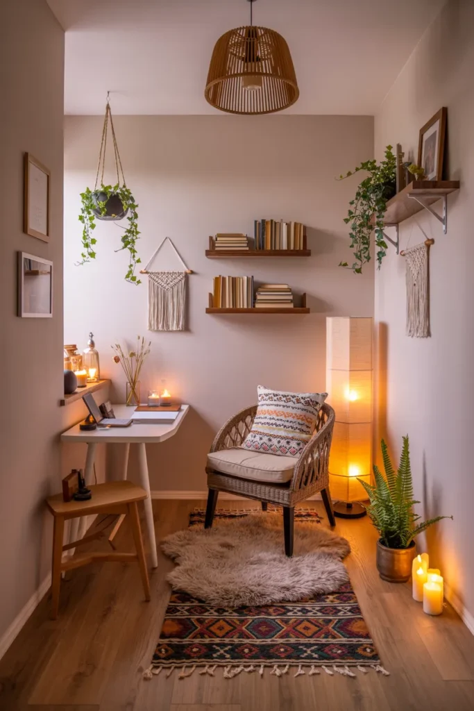 Creative Boho Reading Nook