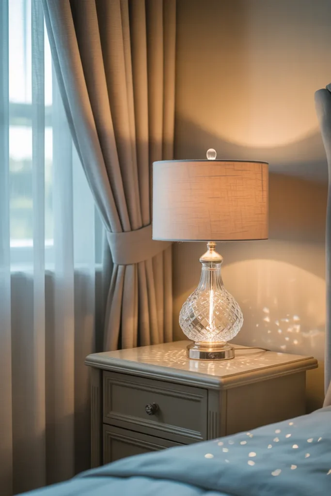 19 Nursery Lighting Ideas That Instantly Turn Baby Rooms Into Cozy Wonderlands 15 Crystal Table Lamp for a Gentle Spark