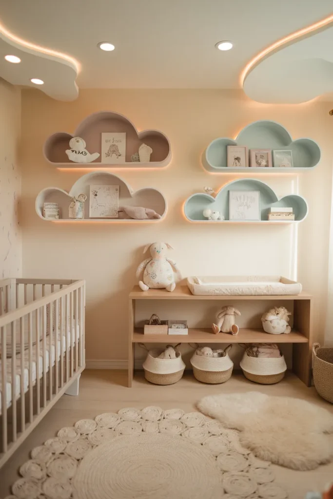 DIY Cloud Shelves for Whimsical Storage