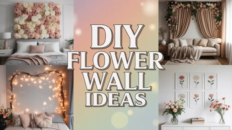DIY Flower Wall Ideas