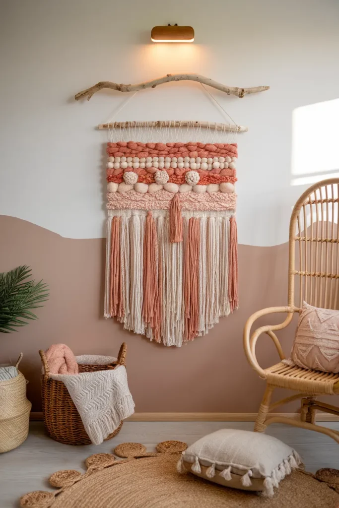 DIY Woven Wall Hanging for Boho Texture