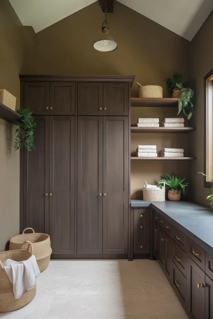 Dark Walnut Laundry Escape