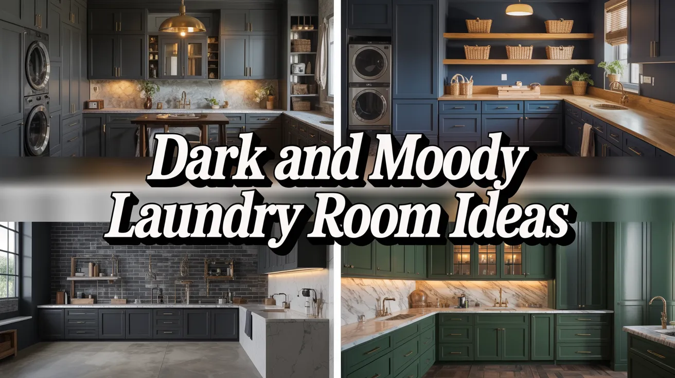 Dark and Moody Laundry Room Ideas