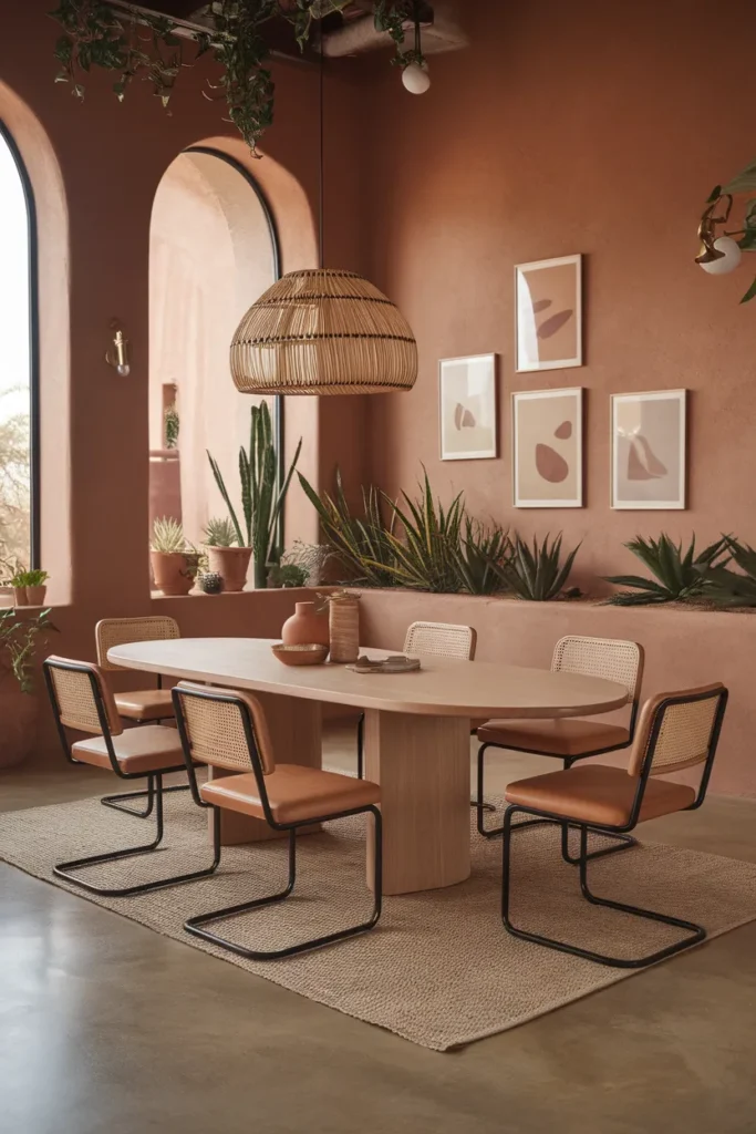Desert-Inspired Boho Dining Space