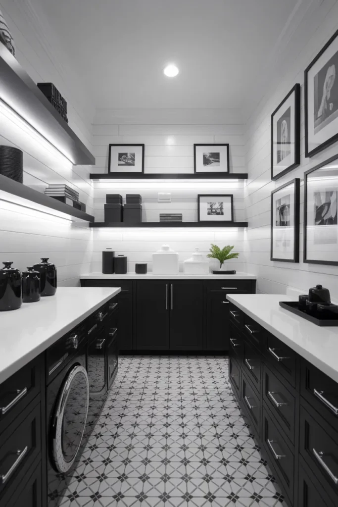 Dramatic Black and White Contrast