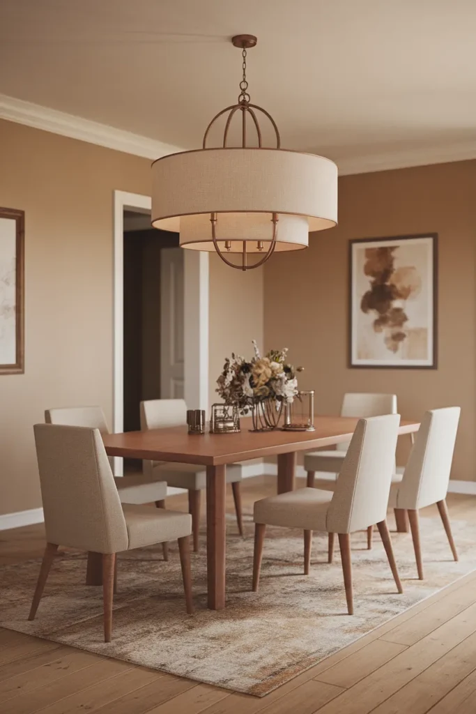 Dual-Layer Drum Chandelier for Balanced Elegance