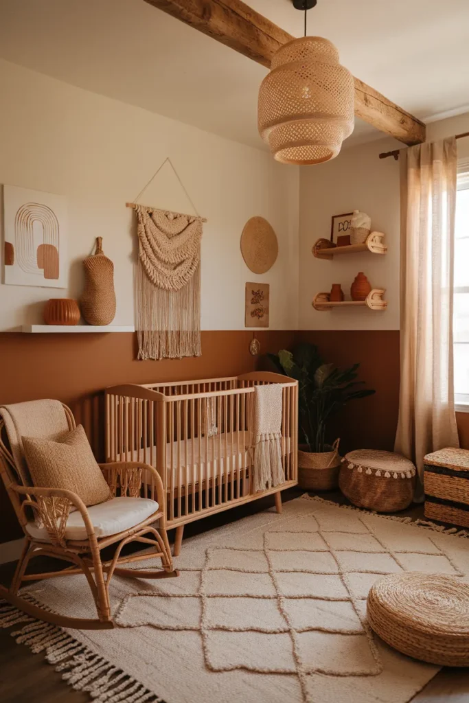 Earthy Boho Nursery