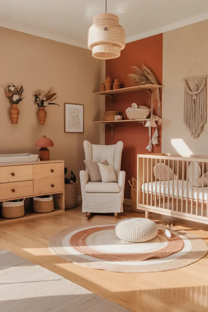 Earthy Neutrals with Terracotta Accents