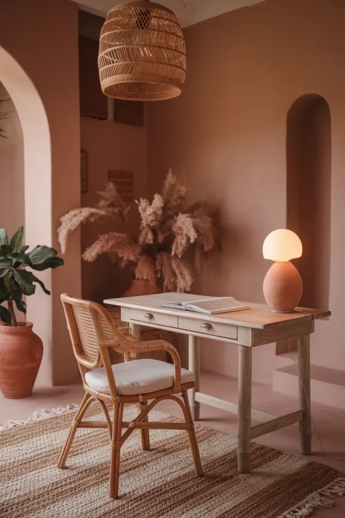 Earthy Textured Workspace