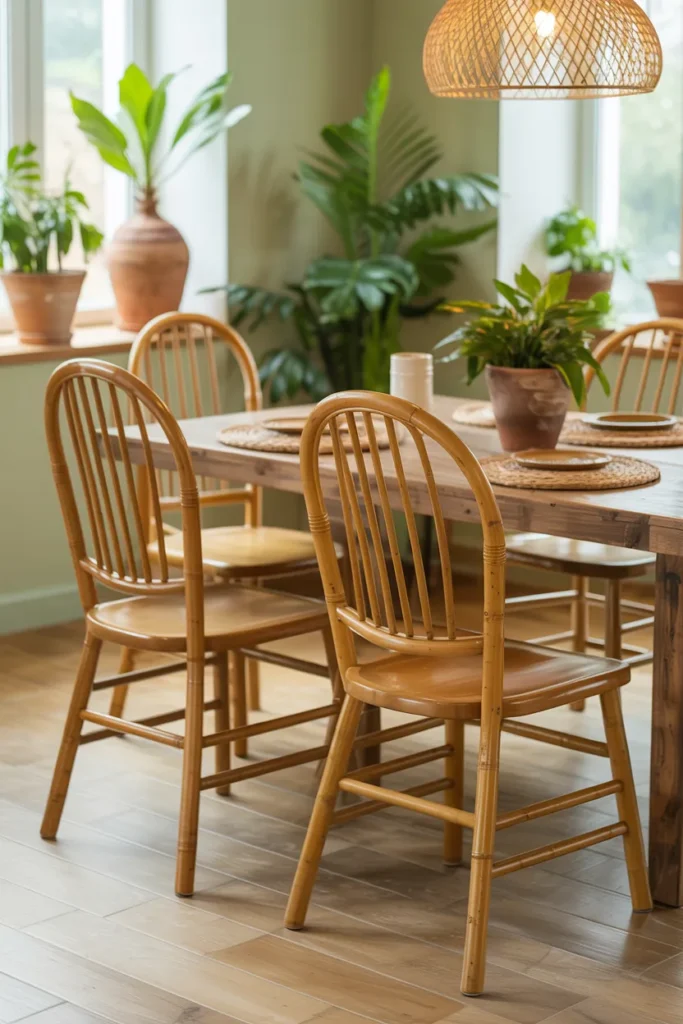 Eco Friendly Bamboo Dining Chairs