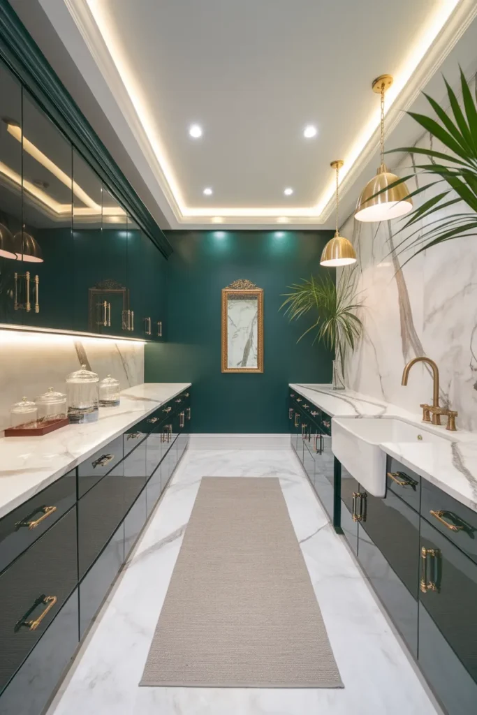 Elegant Marble and Green Mix