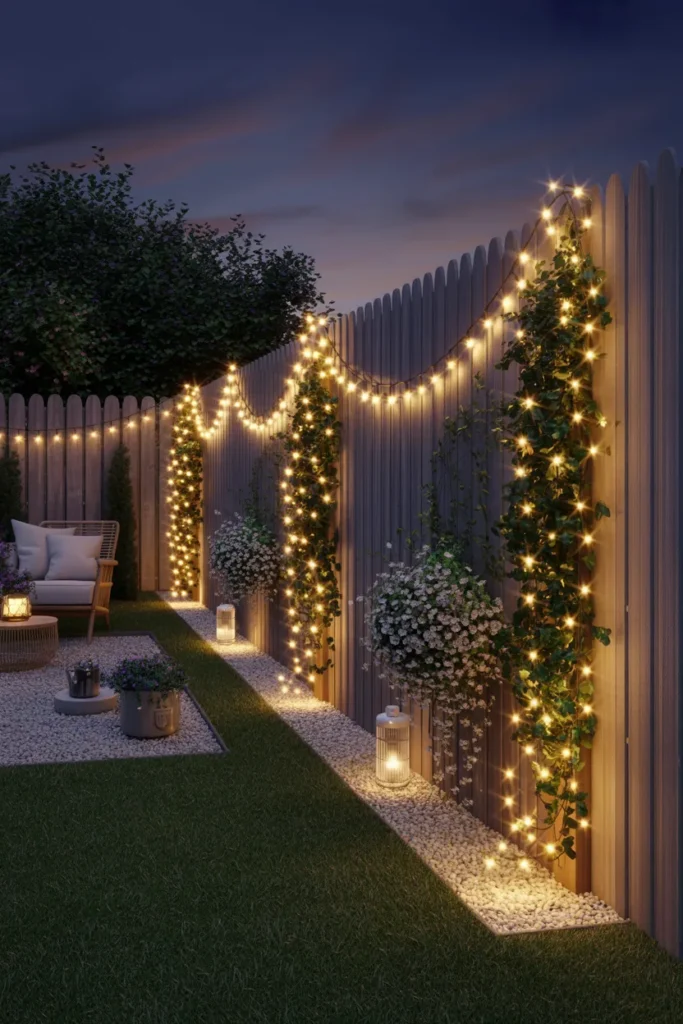 Fairy Lights for Fences and Boundaries