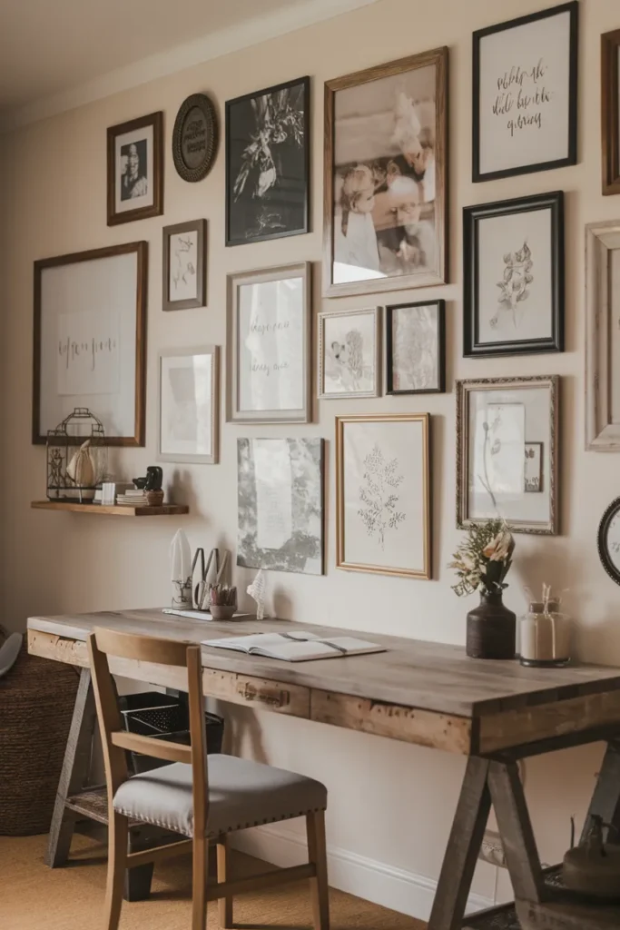 Farmhouse Gallery Wall with Personal Touch