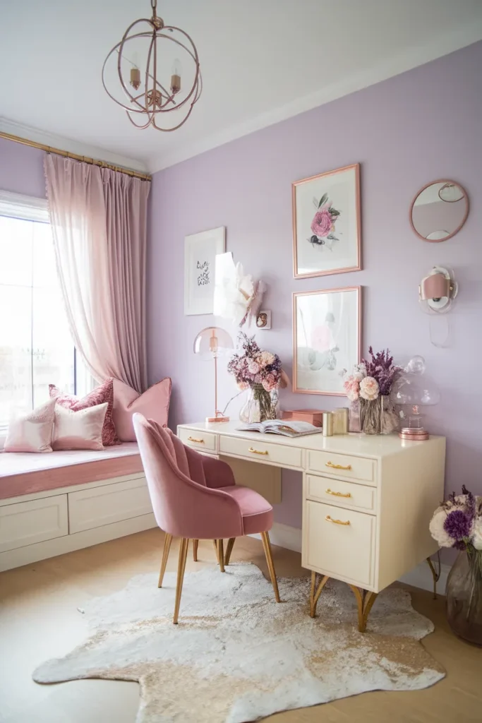 Feminine Eclectic Workspace