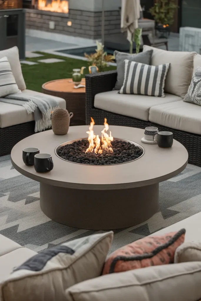 17 Easy Outdoor Coffee Table Projects You Can Build This Weekend 18 Fire Pit Coffee Table