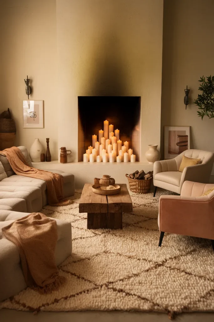 Fireplace Glow Even Without A Built In