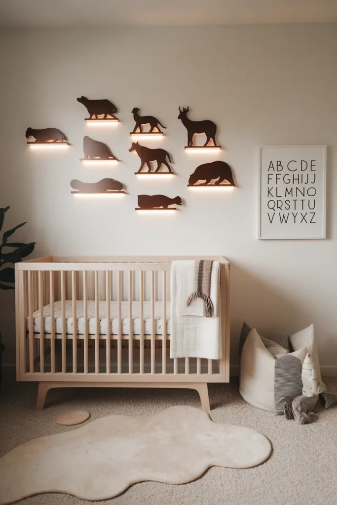 Floating Animal Silhouette Art