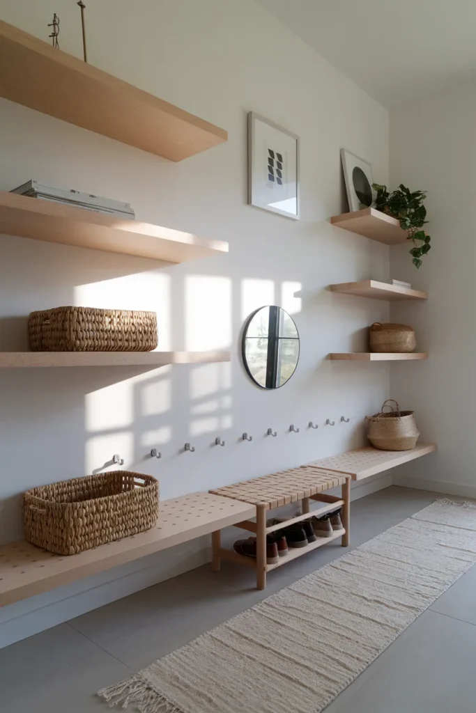 Floating Shelves and Baskets Combo