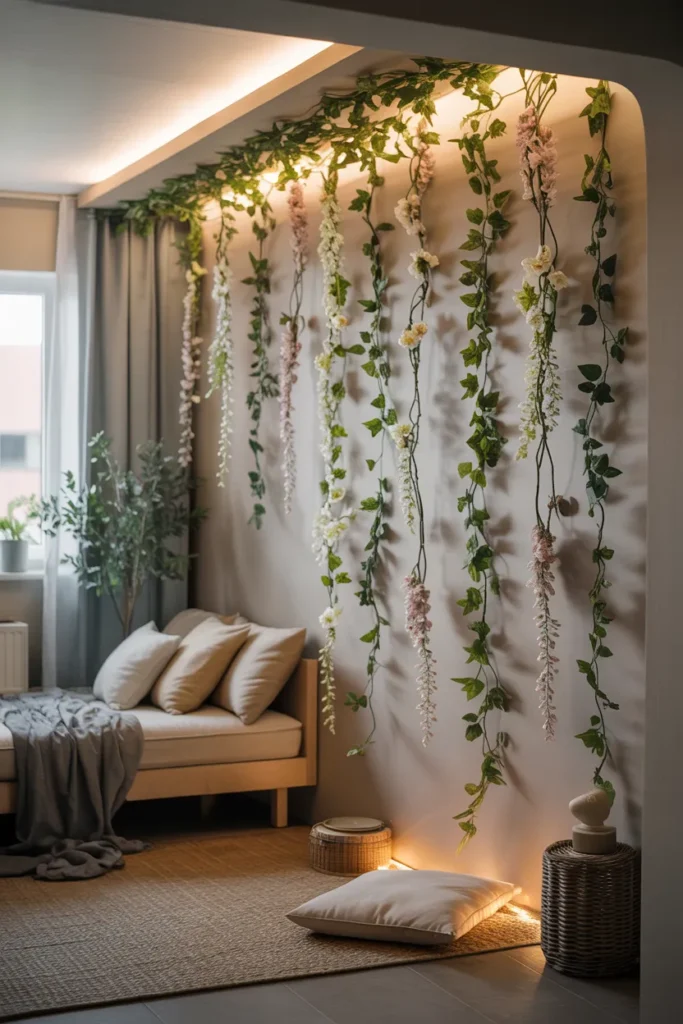 Floating Vine Flower Wall