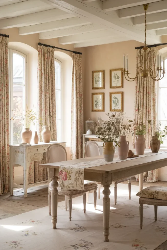 Floral Fabrics and Romantic Patterns