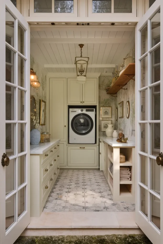 French Country Laundry Mudroom Combo
