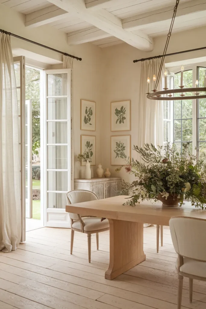 Fresh Greenery and Floral Centerpieces