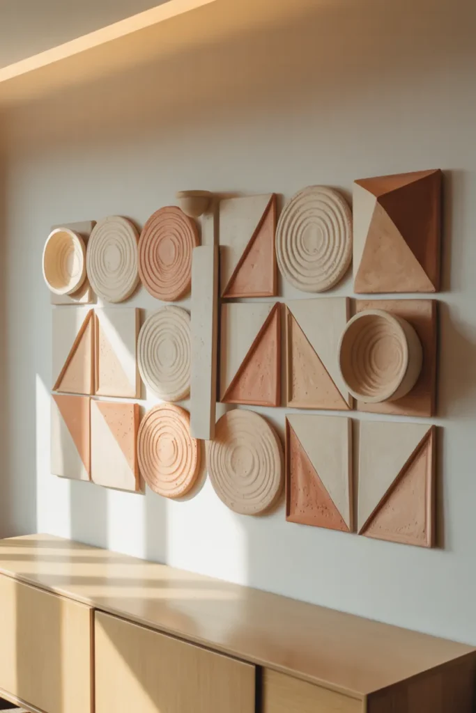 Geometric Clay Wall Art