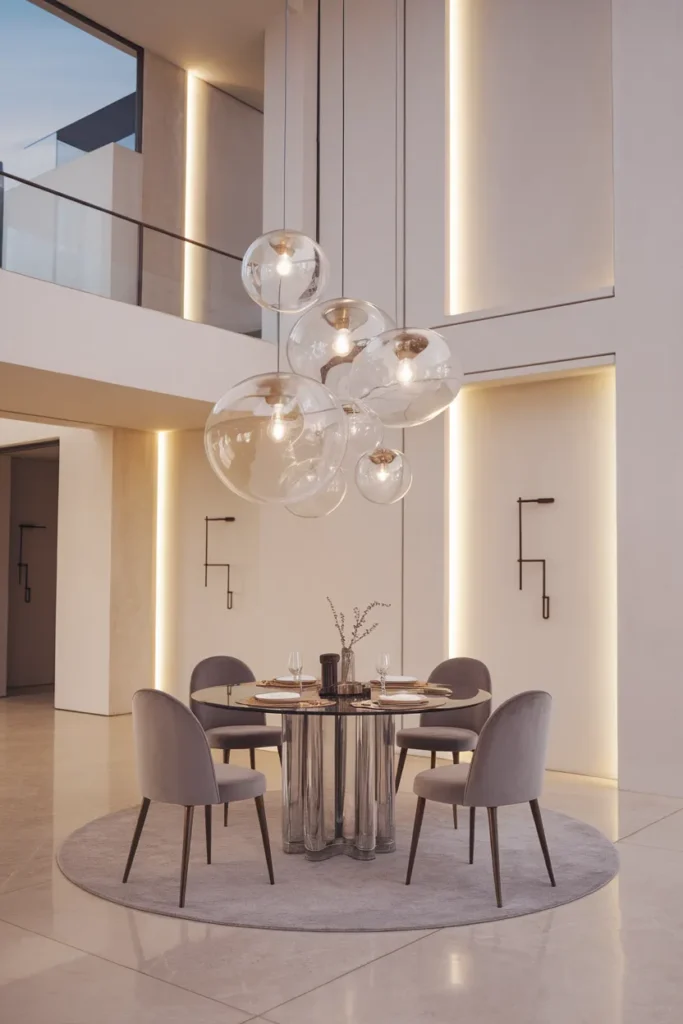 Glass Globe Cluster for Playful Modern Touch