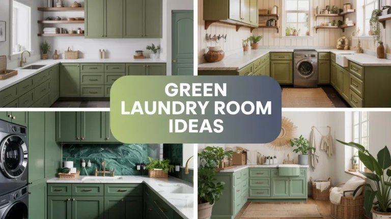Green Laundry Room Ideas