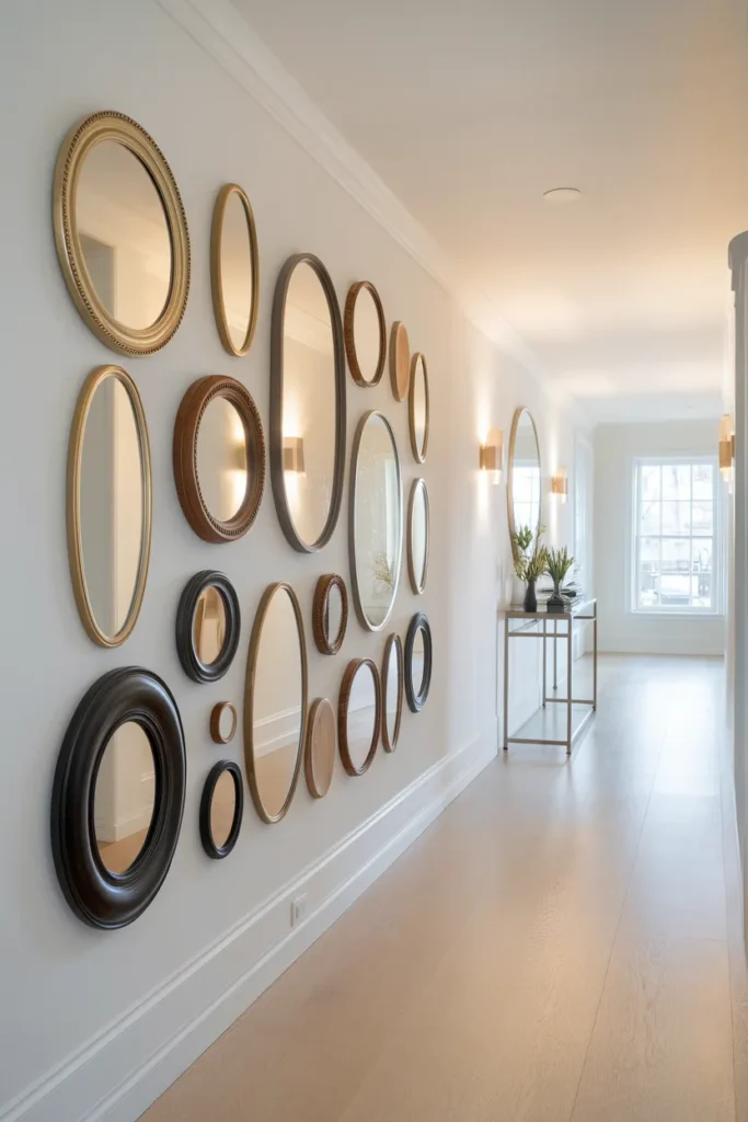 Hallway Mirror Gallery for Light and Flow