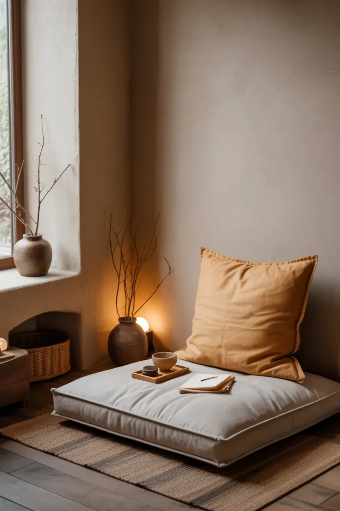 Include a Minimal Floor Cushion Corner