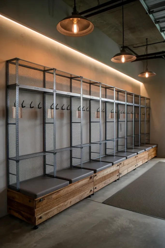 Industrial Metal Cubby System