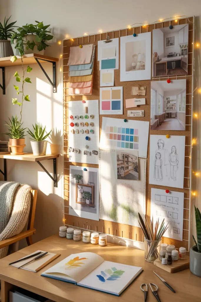 Inspirational Mood Board Wall