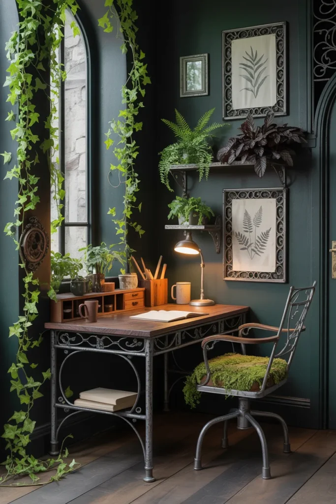 20 Gothic Home Office Ideas That Will Change Your Entire Workspace Vibe 13 Iron Garden Writing Room