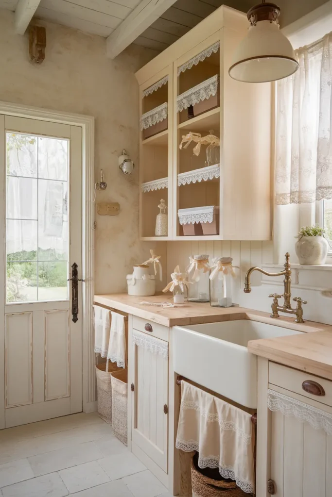 Lace Accents That Whisper Vintage Charm