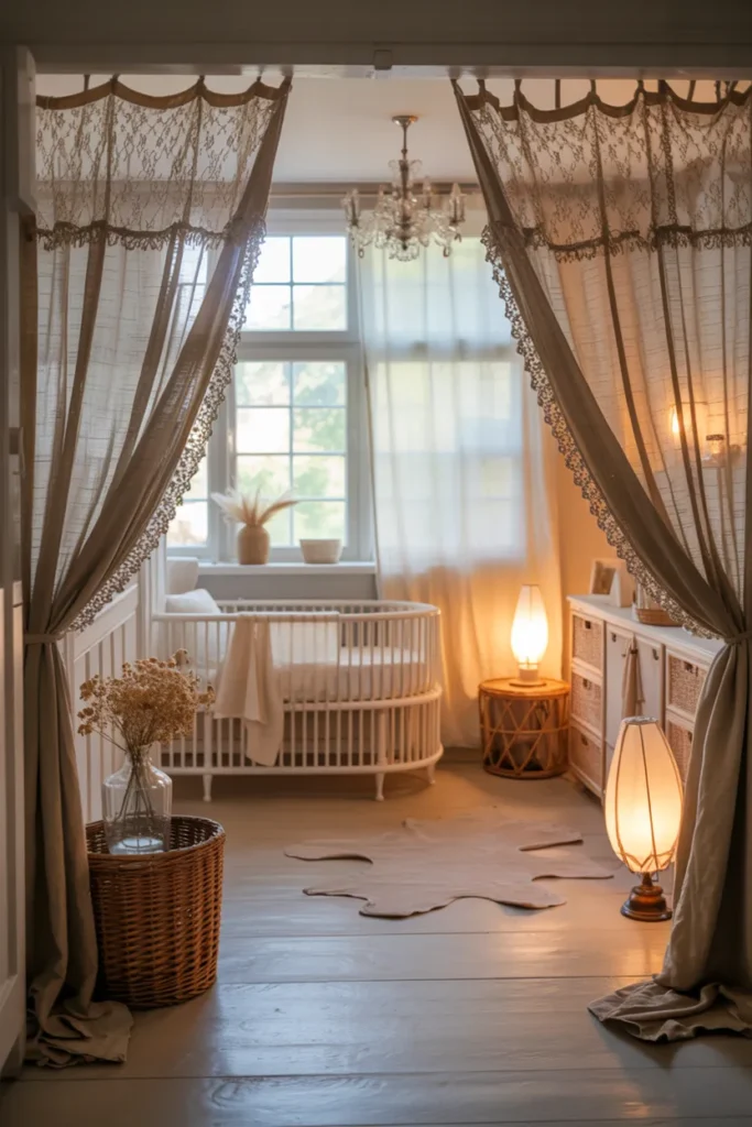 Lace Curtains and Soft Lighting