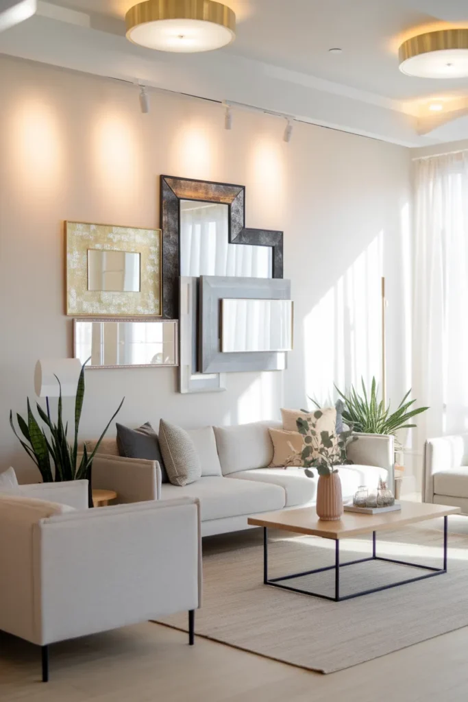 Layered Mirrors for Dimension and Light