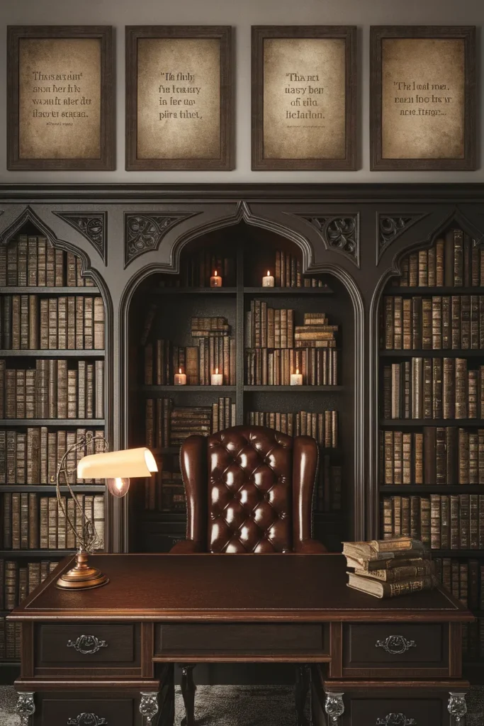 15 Gothic Wall Art Ideas That Turn Dark Spaces Into Dramatic Masterpieces 5 Literary Quote Canvases from Gothic Classics