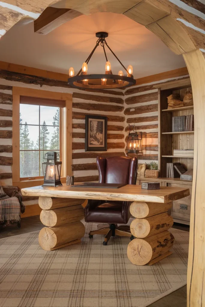 Log Cabin Retreat Office