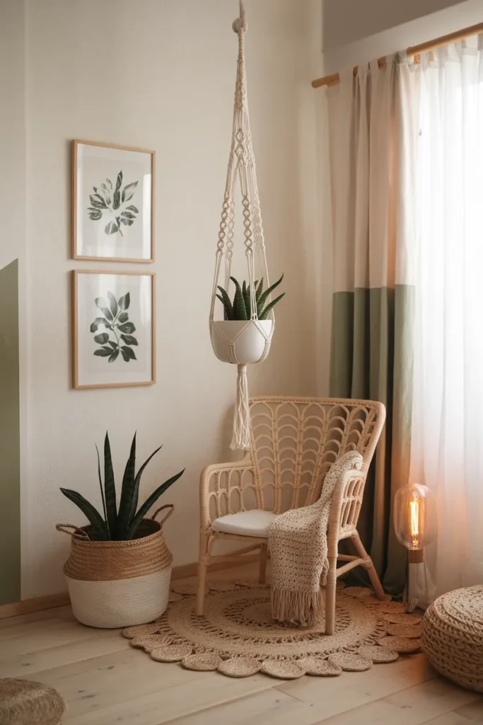 Macramé Plant Hanger for Natural Warmth